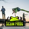 Scum Frog Pro Series Topwater Bass Fishing Hollow Body Frog Lure with Weedless Hooks, Black Night, One Size