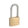 SEDORTI Outdoor Weatherproof Padlock with Stainless Steel Shackle and Solid Brass Body, Marine Grade Rustproof Long Lock for Sheds, Storage Unit School Gym Locker, Fence, Toolbox, Hasp Storage