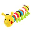Totority Chewing Toys for Dogs Teething Toys for Puppies Caterpillar Dog Toy Long Puppy chew Toy Yellow Caterpillar Toy Dog Squeaky Toy Plush Caterpillar Toy Plush Toys Sound Toy pet