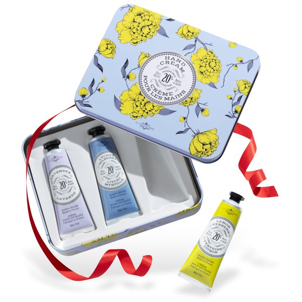 La Chatelaine Hand Cream Gift Set for Women, Travel Size Hand Lotion, Natural Hand Cream Made in France with 20% Organic Shea Butter (Lavender, Lychee Bilberry & Lemon Verbena) 3 x 1 fl oz