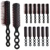Elesunory 30 Pack Bulk Hair Brushes, Disposable Anti Static Detangling Hair Brush, Hair Brush Bulk for Hotel Nursing Home Homeless, Black, 7 x 0.78 Inch