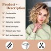 SCENTW Short Layered Ombre Blonde Wavy Bob Wigs for White Women Mid-length Blonde Curly Wig Synthetic Natural Looking Daily Party Wig
