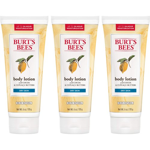 Burt’s Bees Butter Body Lotion for Dry Skin with Cocoa & Cupuaçu, 6 Oz (Package May Vary)