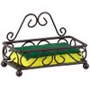 Home Basics Sponge Holder for Sink (Bronze) Scroll Design Kitchen Sponge Holder | with Open Structure and Raised Feet