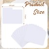 Horizontal Trading Card Dividers 3 x 3.8 inch, Plastic Divider Cards, White Card Dividers with Labels, Card Dividers for Sport Game Playing Cards (100 Pieces)