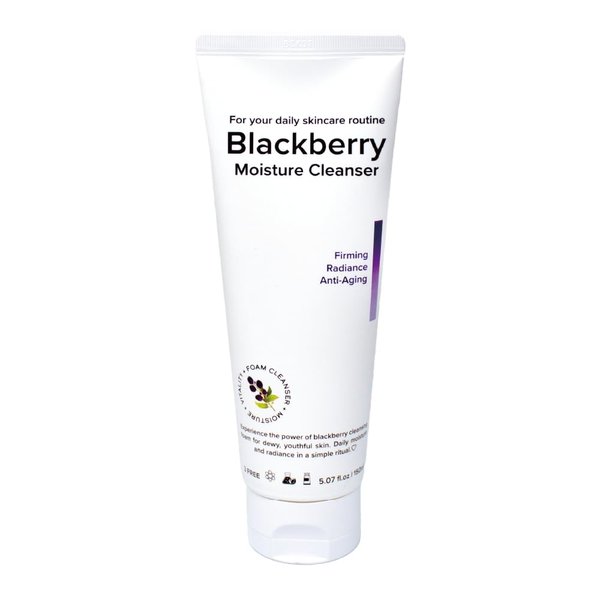 Naisture Foaming Facial Cleanser for Daily Face Wash Skincare with Hyaluronic Acid-Blackberry Moisture Cleanser 5.07 fl.oz (150 ml)