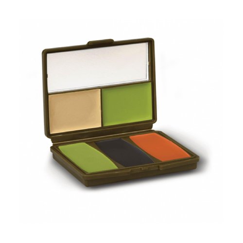 Hunters Specialties Camo-Compac 5 Color Makeup Kit - Pocket Size Long-Lasting Easy-to-Use Concealment Makeup for Hunting, 5 Color Military Woodland Makeup KIT