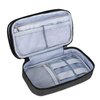 Teamoy Travel Makeup Brush Bag(up to 8.5"), Professional Cosmetic Artist Organizer Case with Handle Strap for Makeup Brushes and Beauty Supplies-Small, Black (No Accessories Included)