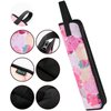 Beautyflier Universal Curling Iron Travel Case, Canvas Heat-Resistant Curling & Flat Iron Holder Travel Case, Hot Curling Iron Holder for Hair Tools Travel Bag or Daily Use (Pink Flower)