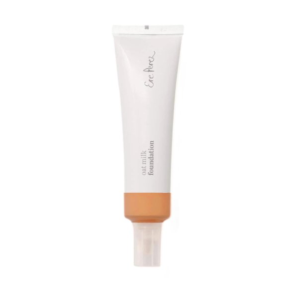 Ere Perez - Natural Oat Milk Foundation | Vegan, Cruelty-Free, Clean Beauty (Brew | golden neutral, 1 fl oz | 30 ml)