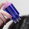 Scalp Applicator Comb for Hair Growth, Hair Oil Applicator Scalp Massager, Root Comb Applicator Bottle, Easy-to-Use Hair Oil Dispenser for Hair Care Oils Nutrients(Purple)
