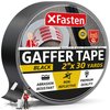 XFasten Black Gaffers Tape 2 Inch x 30 Yards (90 Feet) Residue-Free Matte Black Gaffer Tape 2 Inch Non-Reflective Easy-to-Tear Floor Tape for Electrical Cords