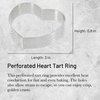 De Buyer Perforated Heart Tart Ring - 3” - Perfect for Baking Crisp, Heart-Shaped Tarts - Easy to Use & Clean - Made in France