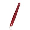 Rubis Hair Tweezers with Classic Slanted Tweezer Tip | Stainless Steel Tweezers for Plucking Eyebrows, Hairs, Moustache Hairs, and More | Perfectly Sculpted Eyebrows Every Time (red)