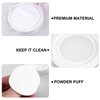 Powder Puff 2pcs Loose Powder Containers with Elasticated Net Sifter, Mirror and Puff 5g Loose Powder Compact Case Case for DIY Makeup and Travel () Cushion Foundation