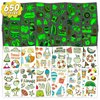 EMOME 650+ Styles Glow Hawaiian Luau Tropical Themed Temporary Tattoos for Kids, Beach Pool Party Supplies Favors Decorations,Waterproof Fake Tattoo Stickers for Girls Boys (56 Sheets)