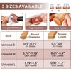 2023 New Chair Leg Floor Protector Chair Sliders Floor Protector Rubber Chair Leg Protectors for Hardwood Floors Felt Furniture Pads Silicone Caps 32Pack Clear Medium (Fit:0.76"-1.18")
