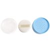 Onwon After-Bath Puff Box Empty Body Powder Container Dispenser Case with Sifter and Powder Puffs for Home and Travel Use