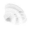 Piriuuo 50 Pcs Clear Shower Face Eye Shields, Disposal Shower Visor for Adults Eyelash Extensions Waterproof Shower Face Shields Makeup Protector Visors Shield for Hairspray Salon Eyelid Aftercare