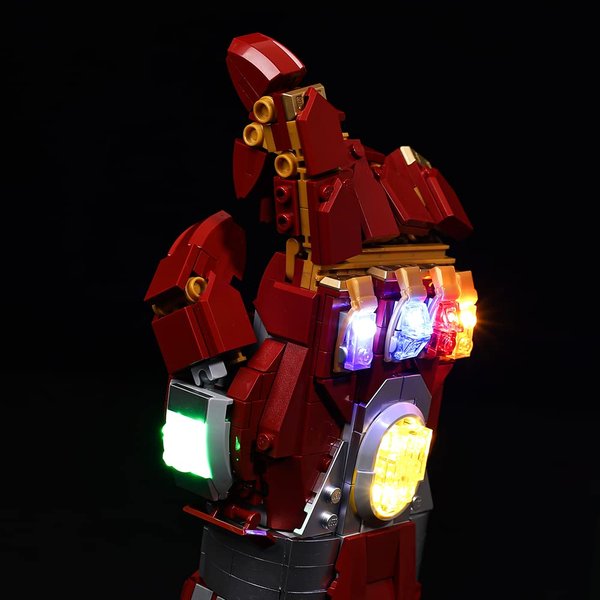 Lighting Kit for Nano Gauntlet 76223 Decor, Decoration LED Lights for Lego 76223 Building Blocks Model (Not Include The Lego Set)