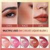 Liquid Blush Makeup, Soft Cream Liquid Blush Makeup Wand,Matte Creamy Blush for Cheeks,Cream Liquid Blush, Natural-looking, Smudge Proof, Long Lasting, Blendable Blush Stick Cosmetics (03#)