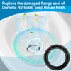 RV Toilet Seal 385311658 Replacement Part for Dometic 300 310 320 RV Toilets Seal Gasket, RV Toilet Parts Flange Seal for Dometic Toilet Includes Toilet Base Seal and Mounting Hardware Kit