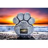 Pawprints Remembered Pet Memorial Stone - Features a Paw Print Photo Frame and Sympathy Poem - Indoor Outdoor for Garden Backyard Marker Grave Tombstone - Loss of Pet Gift - Loss of Dog Gift