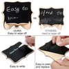 LotFancy Mini Chalkboard Signs 20 Pack with Support Easels and 10 Extra Stickers, Food Labels for Party Buffet Table, Weddings, Table Numbers, Message Board and Event Decorations