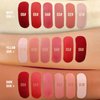 MLSMILE Matte Liquid Lipstick for Women, Lip Gloss Longwear No-Budge Lipcolor Makeup, Highly Pigmented Color and Waterproof, Nonstick Lip Glaze, 1 Count(02#Cheeky)