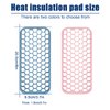 2 Pack Silicon Heat Resistant Mat for Hair Tools, Travel Hot Pad for Curling Iron Small, Non Slip Flat Iron Mat Pad, Thick Styling Tool Mat for Straightener Wands (Pink, Blue)