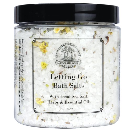 Letting Go Herbal Bath Salts 8 oz | Releasing The Past and Moving Forward | Hoodoo Magick Wicca Pagan Rituals