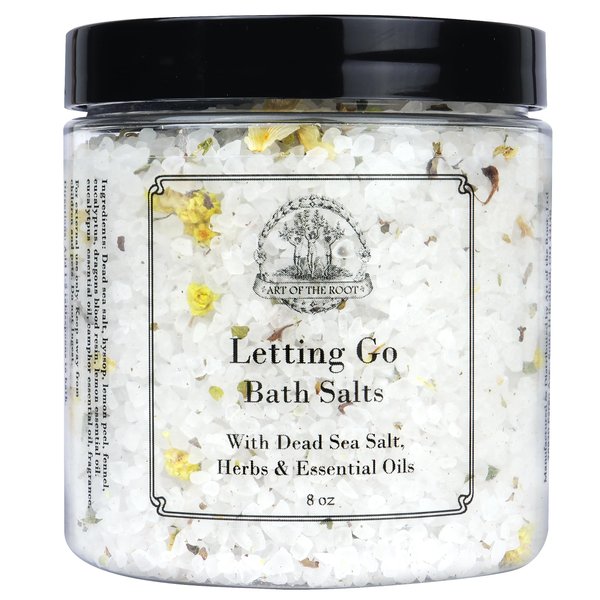 Letting Go Herbal Bath Salts 8 oz | Releasing The Past and Moving Forward | Hoodoo Magick Wicca Pagan Rituals