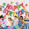 iPartycool Happy Birthday Balloon, 24pcs Birthday Decorations, Happy Birthday Banner, Birthday Party Decorations with 6pcs Star Balloons, Happy Birthday Sign for Kids Adults Birthday Party Supplies