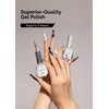 MelodySusie Thick Gel Polish Kit- 2 Pcs 15ml Black & White Colors Polish Set Nail Art Manicure Salon Diy at Home Christmas Gift