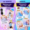 MGparty 800+ Pcs Fashion Designer Kit for Girls with 4 Mannequins Sewing Kit DIY Arts and Crafts for Kid Ages 8-12 Years Old Girls Birthday Gifts Christmas Gifts for Teen Girls Age 6 7 8 9 10 11 12+