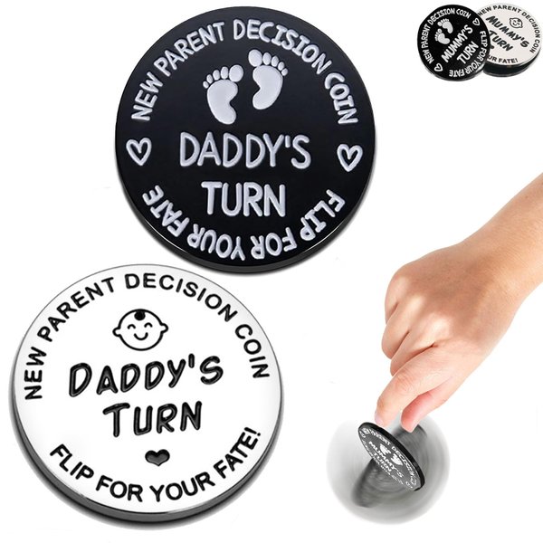 Baby Shower Gifts Parents Decision Coins for New Mom&Dad,Funny New Baby Gifts New Mom Gifts New Parents Gifts for Couples,Postpartum Gifts for Mom Essentials
