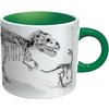 The Unemployed Philosophers Guild Disappearing Dino Mug - Heat Sensitive Color Changing Coffee Mug - Add Hot Liquid and Watch Dinosaurs Turn to Fossils,12 fl oz