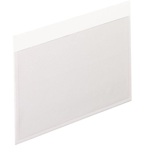 Pendaflex 99375 Self-Adhesive Vinyl Pockets, Clear Front/White Backing, 3w x 5h, 100/box