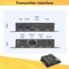 J-Tech Digital 4K 120Hz HDMI Ethernet Extender Over Single Cat6A/7 Ethernet Cable Up to 120ft., Supports Bi-Directional IR HDMI 2.0 HDCP 2.3 EDID Bypass Digital Audio Formats [JTECH-4K120EX]