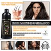 WENJLYJ Black Hair Dye Shampoo,Hair Color Shampoo for Women & Men,Long Lasting Hair Shampoo