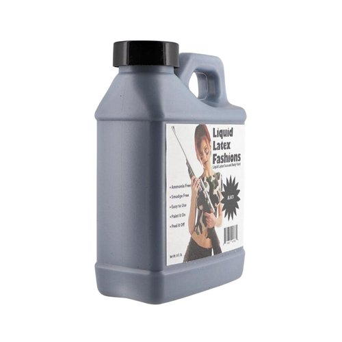 Black 8 Oz - Liquid Latex Body Paint, Ammonia Free No Odor, Easy On and Off, Cosplay Makeup, Creates Professional Monster, Zombie Arts