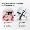 SUPWEE 5 in 1 Nail Magnet Tool for Cat Eye Gel Nail Polish Multi-Function Magnetic Stick for Nails Strong Magnetism for 9D Strip Galaxy Cat Eye Nail Art Design DIY Home Manicure