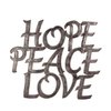 Vineworks Fair Trade Hope, Peace, Love Steel Metal Drum Art from Haiti