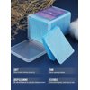 400PCS Lint Free Nail Wipes Glue Wipes Lash Extensions EBANKU Soft Blue Lash Glue Nail Polish Remover Cotton Pads Eyelash Extension Supplies