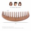 Breezelike Wide Tooth Hair Comb - Natural Detangling Wooden Comb for Curly Hair - No Static Sandalwood Comb for Women and Men