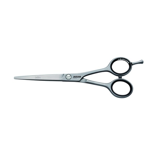 Jaguar Shears White Line Satin 6.0 Inch Professional Steel Hair Cutting & Trimming Scissors for Salon Stylists, Beauticians, Hairdressers and Barbers, Classic Design, Made in Germany