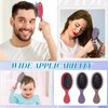 Epakh 6 Pack Mini Wet Hair Brush Travel Detangling Brush Kids Detangler Hair Brushes Toddler Baby Small Detangler Brush Soft Bristle Hair Brush for Women Wet Dry Curly Hair, 6 Colors (Rustic Colors)