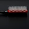 Koeuoi Classic Styling Curly Hair Brush. 9 Row Black Brush for Detangling, Separating, Shaping. For Women and Men Wet or Dry Hair.