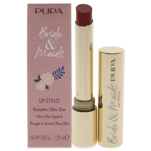 Pupa Milano Bride And Maids Lip Stylo Ultra Slim Lipstick - With Pout-Boosting Ingredients For Fuller Looking Lips - Hydrating And Smoothing Formula - Paraben-Free - 004 True Love - 0.049 OZ