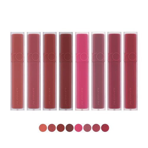 rom&nd BLUR FUDGE TINT | matte lipstick| light weight| cream type| super stay| k-beauty| highly pigment|moisturizing,0.17oz (04 RADWOOD)